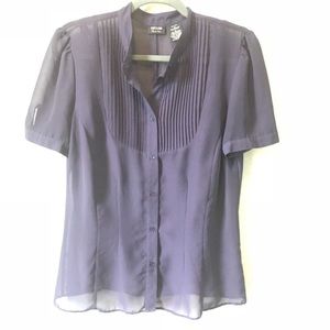 Nicole Miller Purple Blouse. (51)